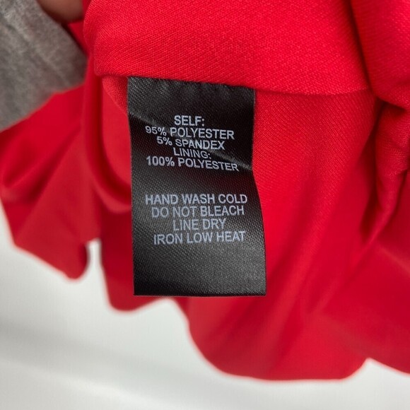 LULUS Red Play On Curved Scalloped High Neck Lace Back Mini Dress Size XS - Picture 8 of 8